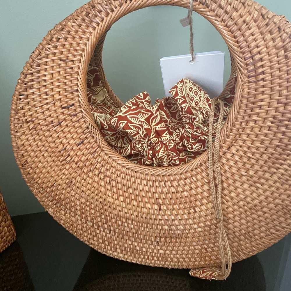 Woven Tan Mini Bag